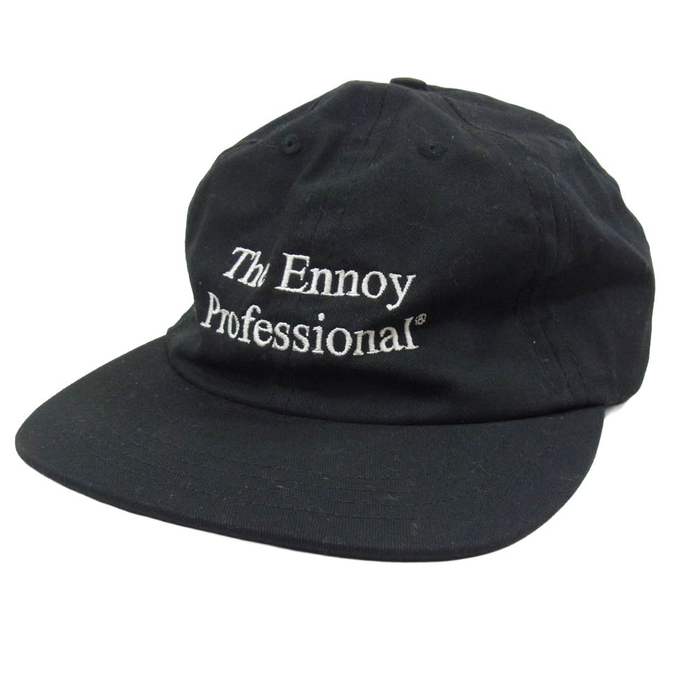 The Ennoy Professional ザ エンノイ プロフェッショナル USA製 Cotton Cap 6パネル コットンキャップ ベースボールキャップ ブラック系【中古】