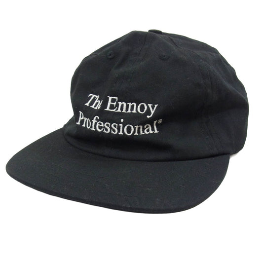 The Ennoy Professional ザ エンノイ プロフェッショナル USA製 Cotton Cap 6パネル コットンキャップ ベースボールキャップ ブラック系【中古】