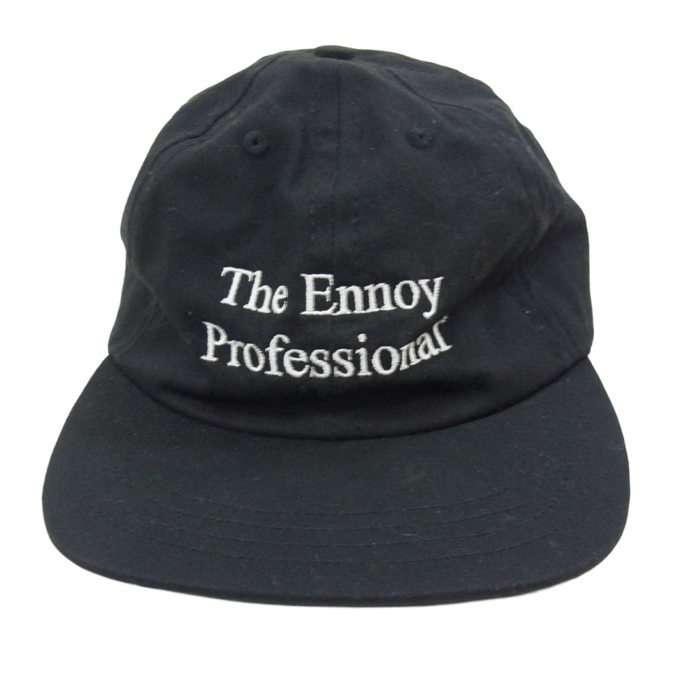 The Ennoy Professional ザ エンノイ プロフェッショナル USA製 Cotton Cap 6パネル コットンキャップ ベースボールキャップ ブラック系【中古】