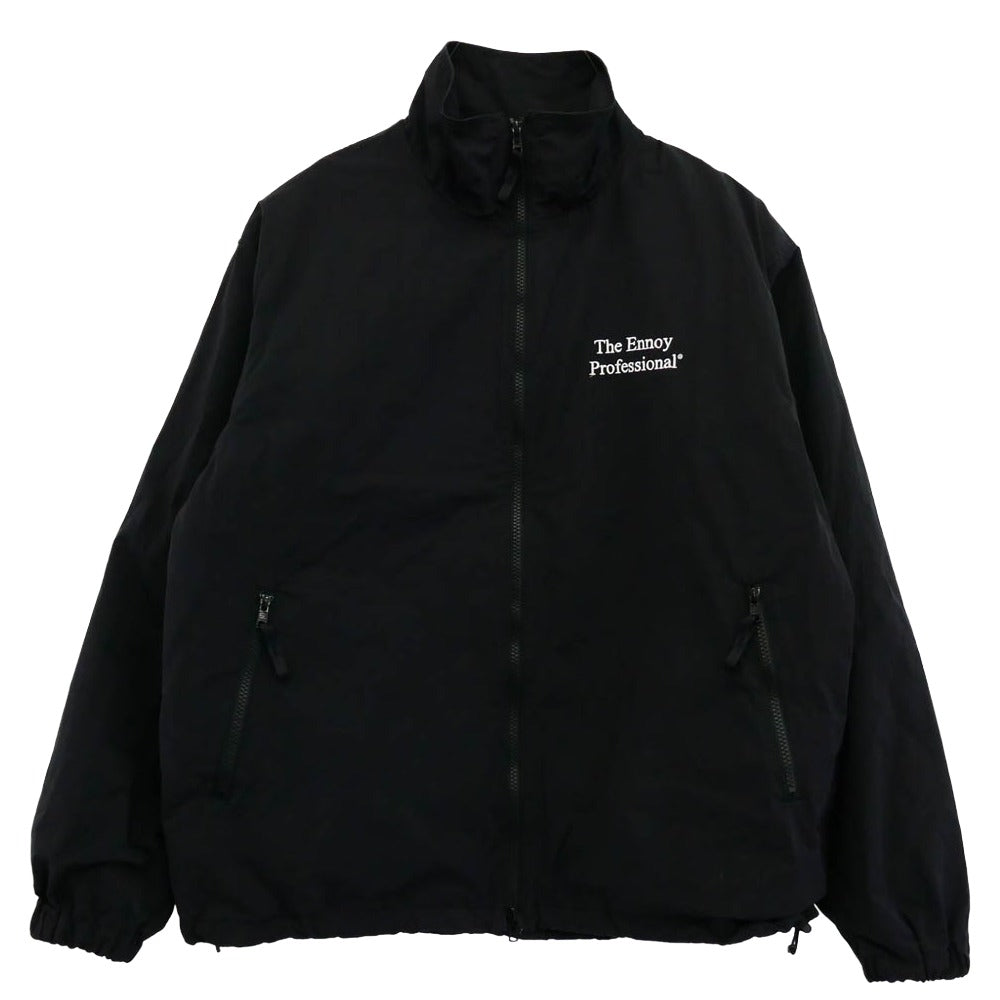 The Ennoy Professional ザ エンノイ プロフェッショナル 25SS AW24BRENJK02LP / AW24BRENPT04LP CPN Jacket Set Up Black White セットアップ ナイロン ジャケット トラックパンツ ブラック系 L【中古】