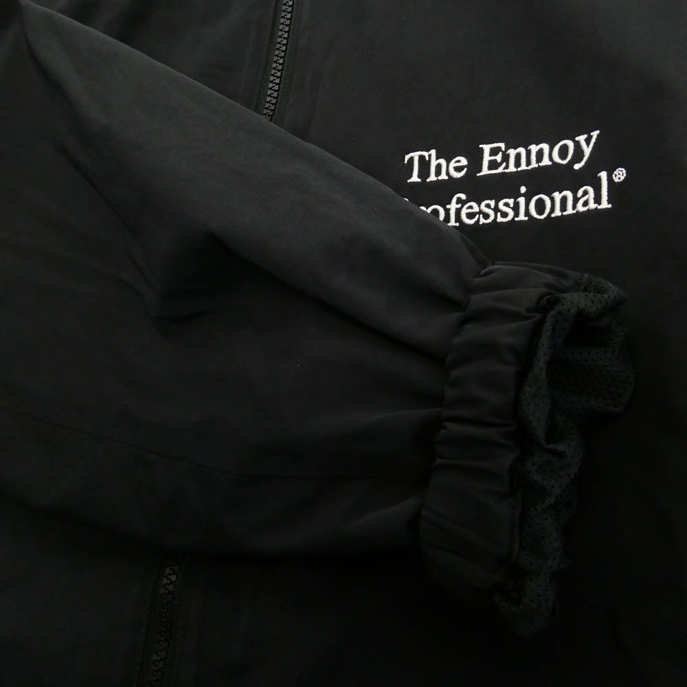 The Ennoy Professional ザ エンノイ プロフェッショナル 25SS AW24BRENJK02LP / AW24BRENPT04LP CPN Jacket Set Up Black White セットアップ ナイロン ジャケット トラックパンツ ブラック系 L【中古】