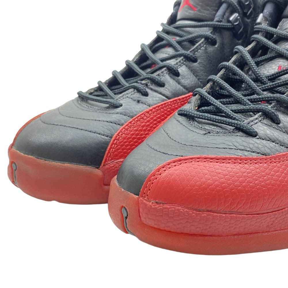 NIKE ナイキ 130690-061 【観賞用】 90s 97年製 Nike Air Jordan 12 OG Flu Game エアジョーダン12 OG フル ゲーム ハイカットスニーカー ブラック系 ホワイト系 27.5cm【中古】