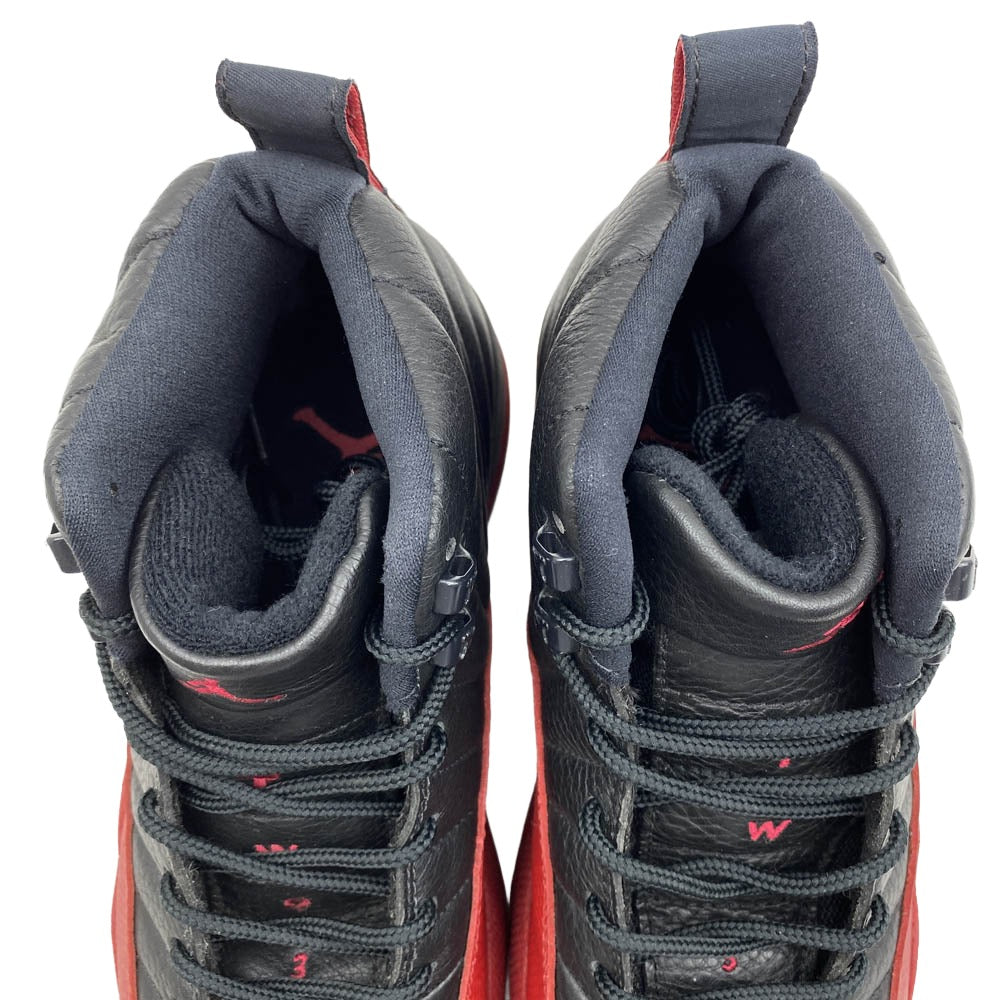 NIKE ナイキ 130690-061 【観賞用】 90s 97年製 Nike Air Jordan 12 OG Flu Game エアジョーダン12 OG フル ゲーム ハイカットスニーカー ブラック系 ホワイト系 27.5cm【中古】
