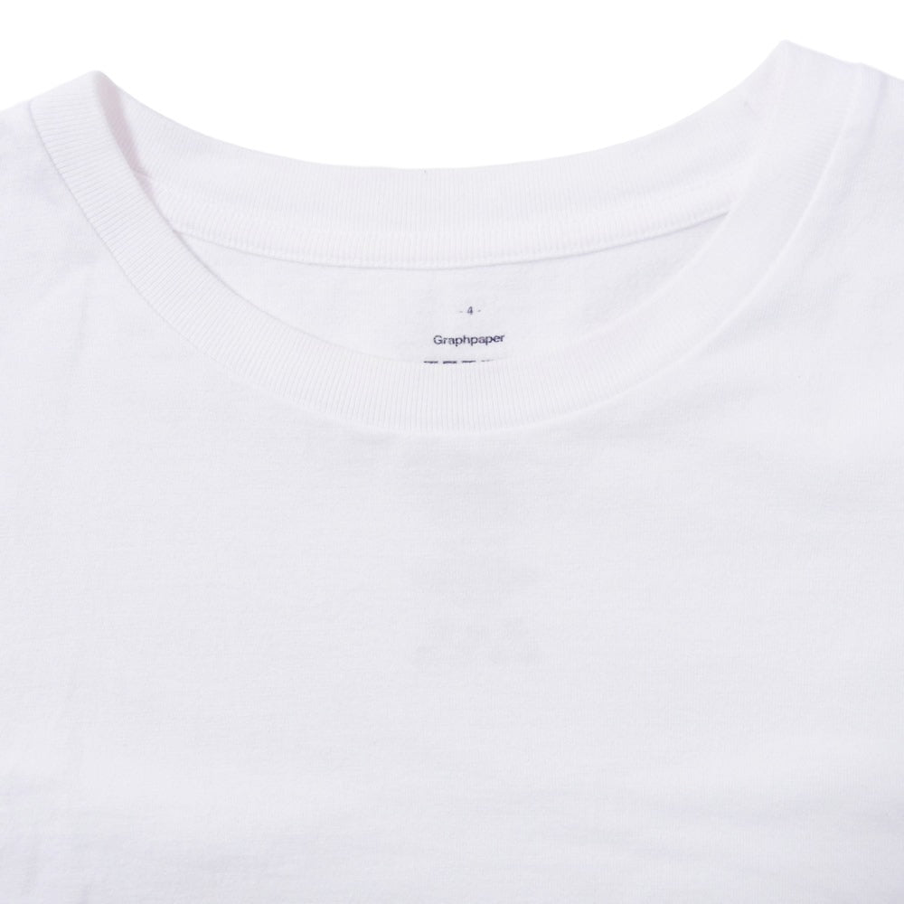 GRAPHPAPER グラフペーパー コットン クルーネック 半袖 Tシャツ ホワイト ホワイト系 4【中古】