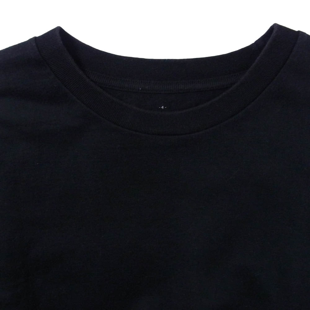 GRAPHPAPER グラフペーパー コットン クルーネック 半袖 Tシャツ ブラック ブラック系 4【中古】