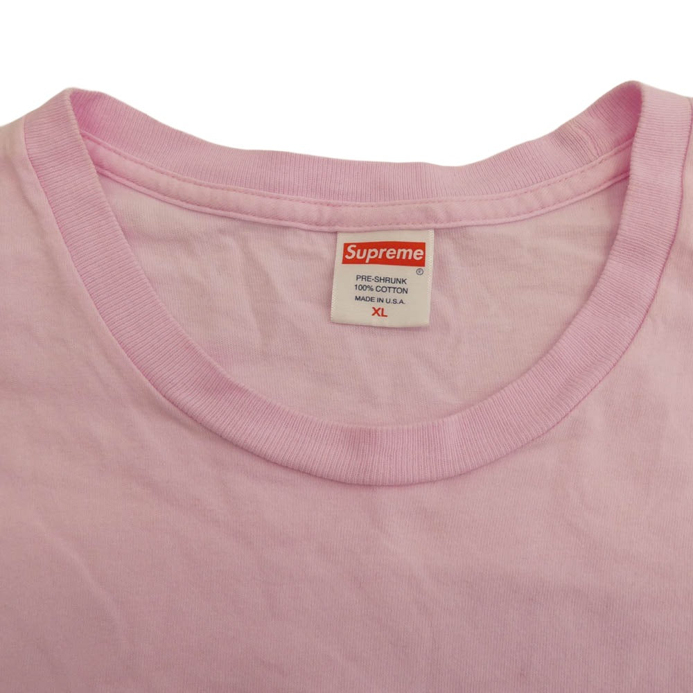 Supreme シュプリーム 21AW Multi Logo L/S Tee マルチ ロゴ 長袖 Tシャツ カットソー ピンク系 マルチカラー系 XL【中古】
