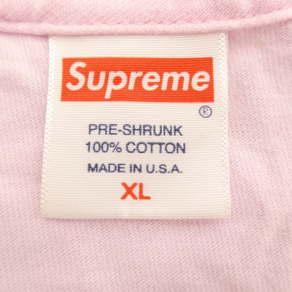 Supreme シュプリーム 21AW Multi Logo L/S Tee マルチ ロゴ 長袖 Tシャツ カットソー ピンク系 マルチカラー系 XL【中古】