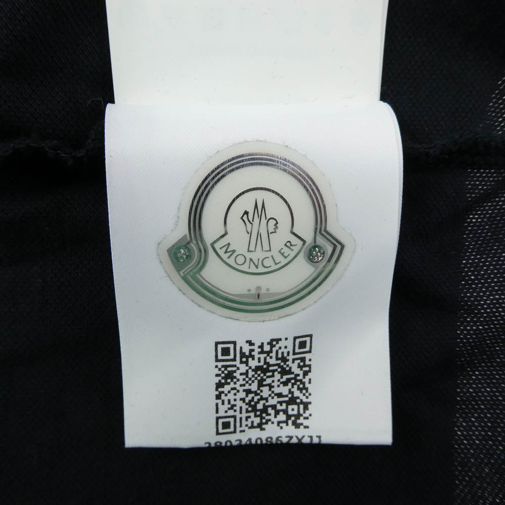 MONCLER モンクレール 19SS E10918322400 83921 MAGLIA POLO MANICA CORTA コットン カットソー 半袖 ポロシャツ ダークネイビー系 L【中古】