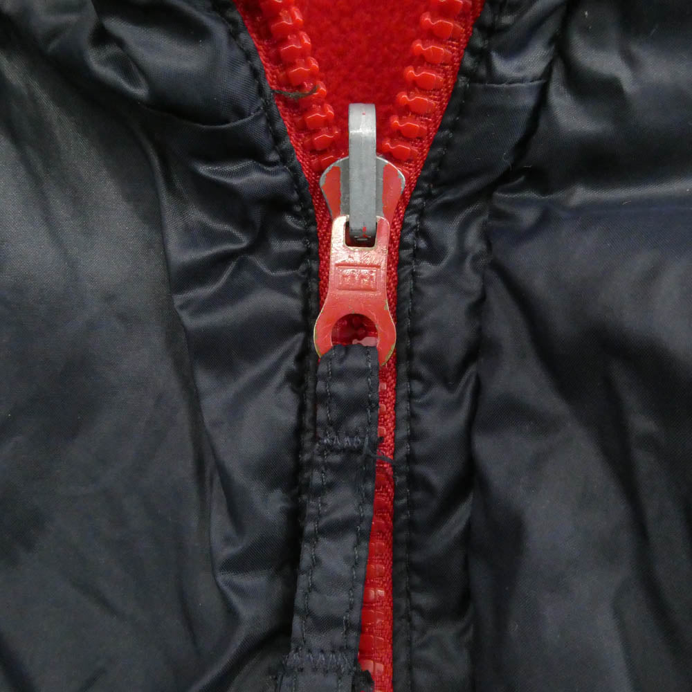 MONCLER モンクレール HUSKY ハスキー 青タグ 90s リバーシブル ジャケット ブルゾン フリース ネイビー系 レッド系 M【中古】