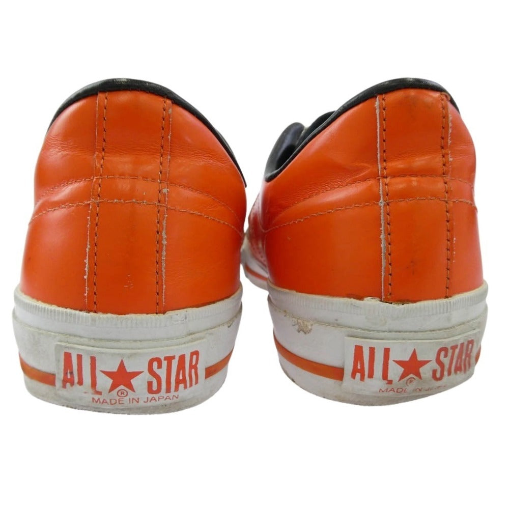 CONVERSE コンバース 日本製 ONE STAR J ORANGE ワンスター レザー ローカット スニーカー オレンジ系 US8【中古】