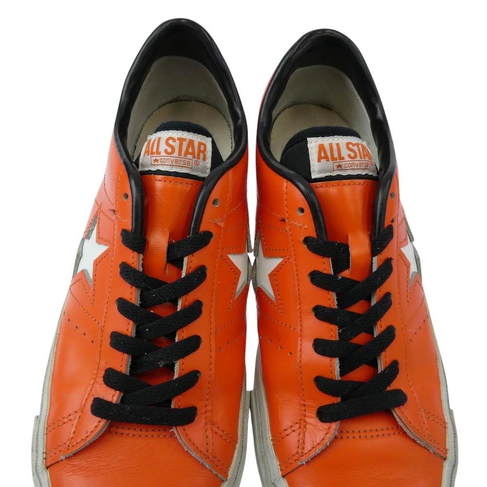 CONVERSE コンバース 日本製 ONE STAR J ORANGE ワンスター レザー ローカット スニーカー オレンジ系 US8【中古】