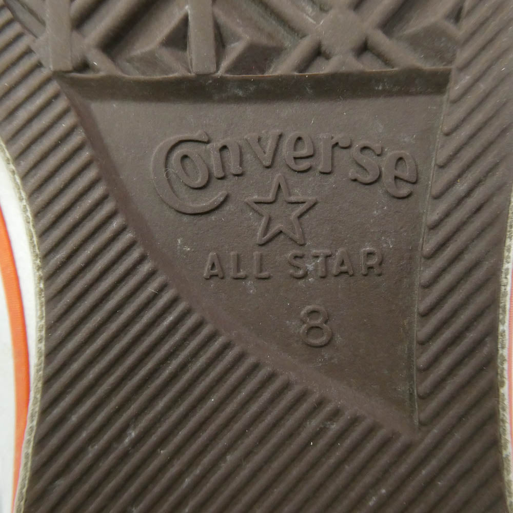 CONVERSE コンバース 日本製 ONE STAR J ORANGE ワンスター レザー ローカット スニーカー オレンジ系 US8【中古】