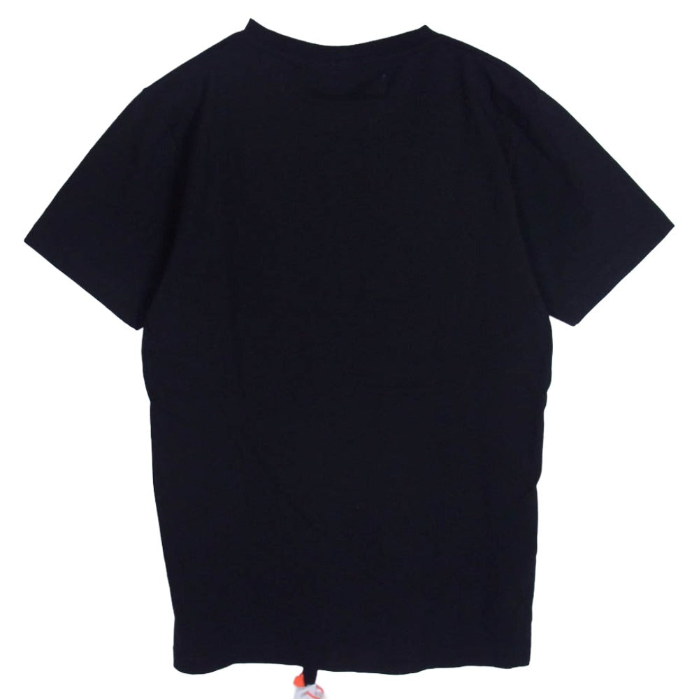OFF-WHITE オフホワイト OMAA027E19185019 LOGO S/S TEE ロゴプリント 半袖 Tシャツ カットソー ブラック系 S【新古品】【未使用】【中古】