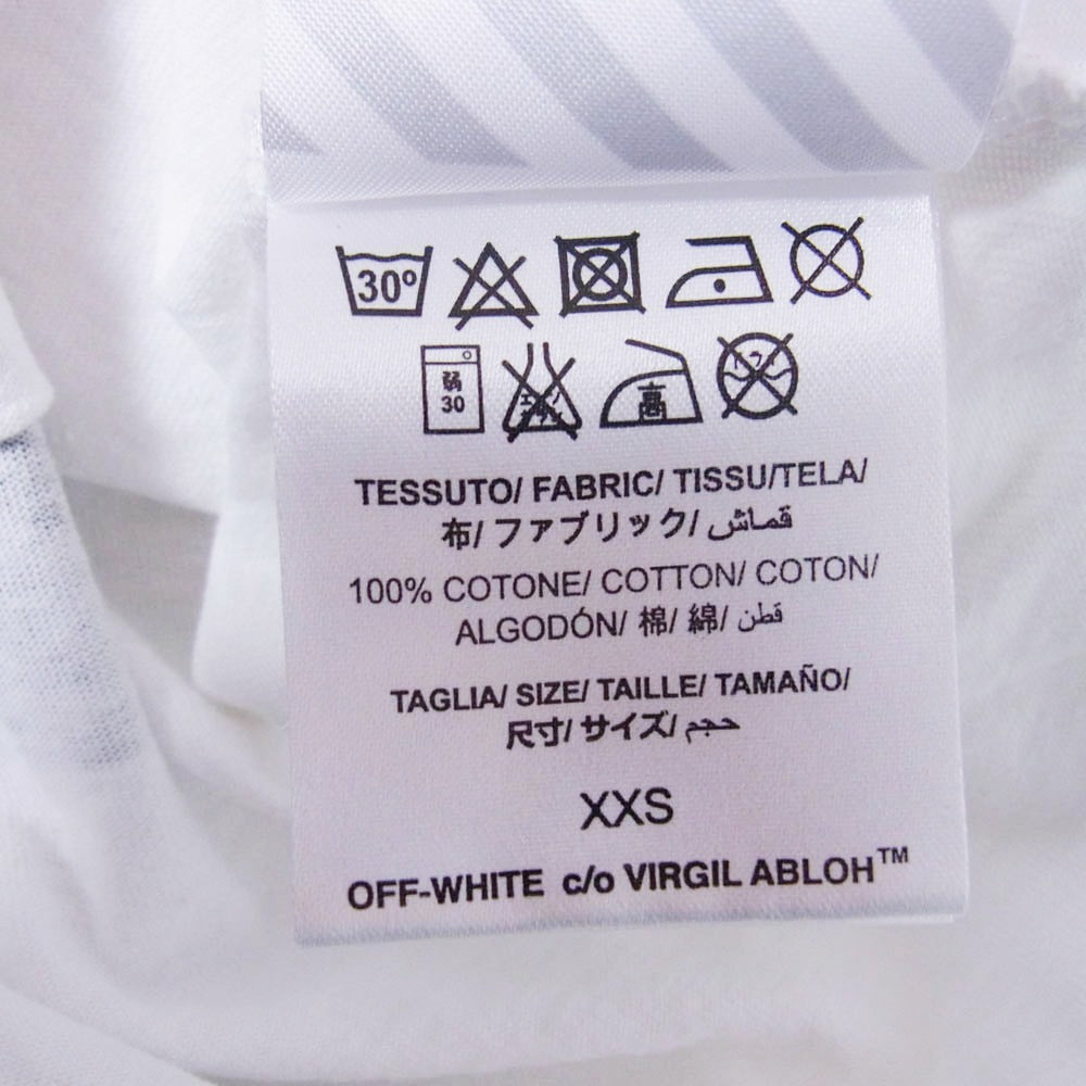 OFF-WHITE オフホワイト Darlin ダーリン クロスドアロー プリント 半袖 Tシャツ カットソー ホワイト系 XXS【美品】【中古】