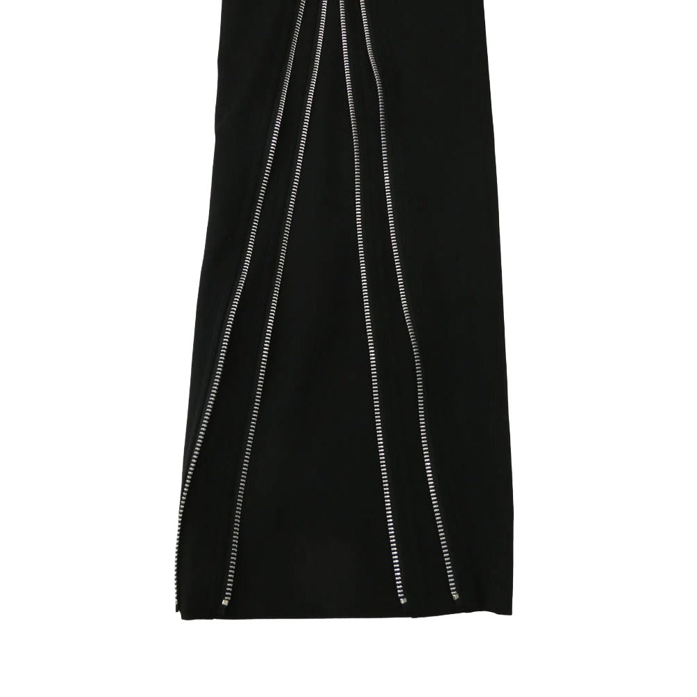 COMME des GARCONS HOMME PLUS コムデギャルソンオムプリュス 26SS PQ-P054 ウールギャバジン マルチジップ トラウザーズ パンツ ブラック系 S【美品】【中古】