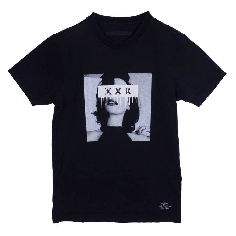 GOD SELECTION XXX ゴッドセレクション photo s/s tee フォトプリント クルーネック 半袖 Tシャツ ブラック系 S【中古】
