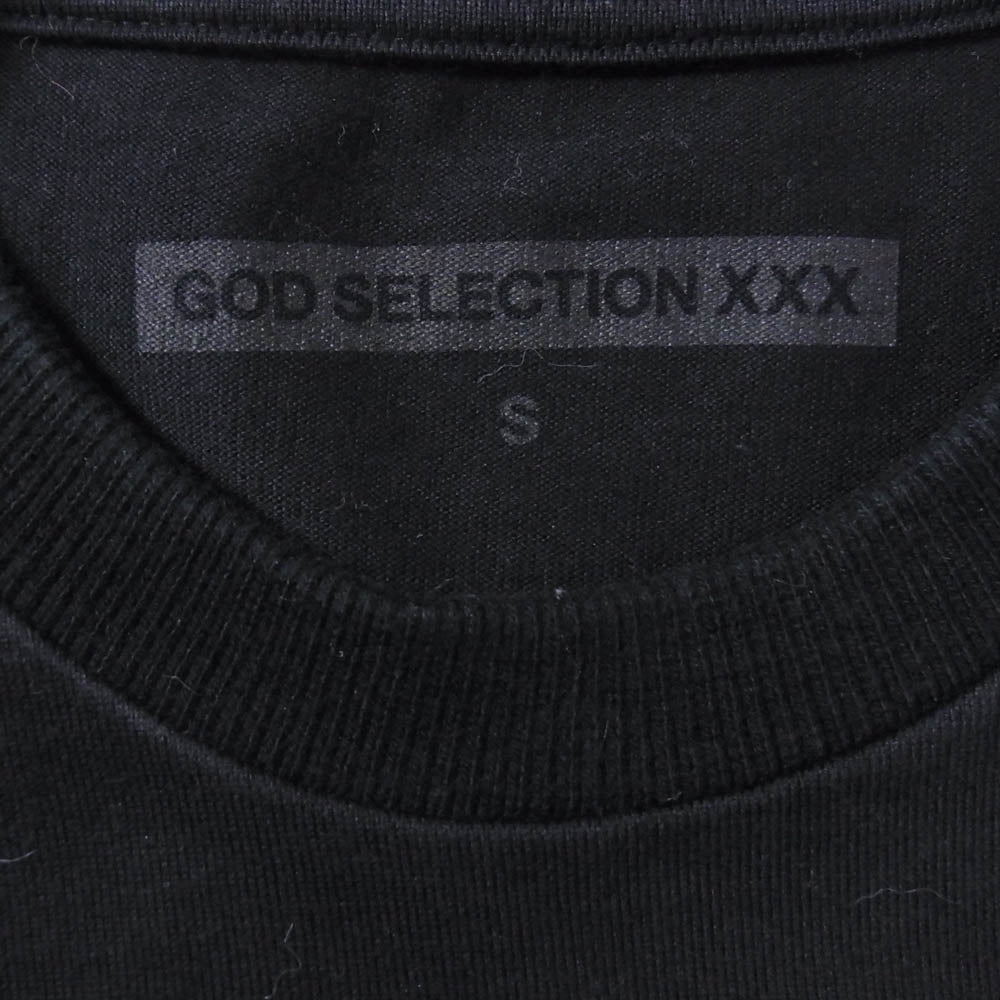 GOD SELECTION XXX ゴッドセレクション photo s/s tee フォトプリント クルーネック 半袖 Tシャツ ブラック系 S【中古】