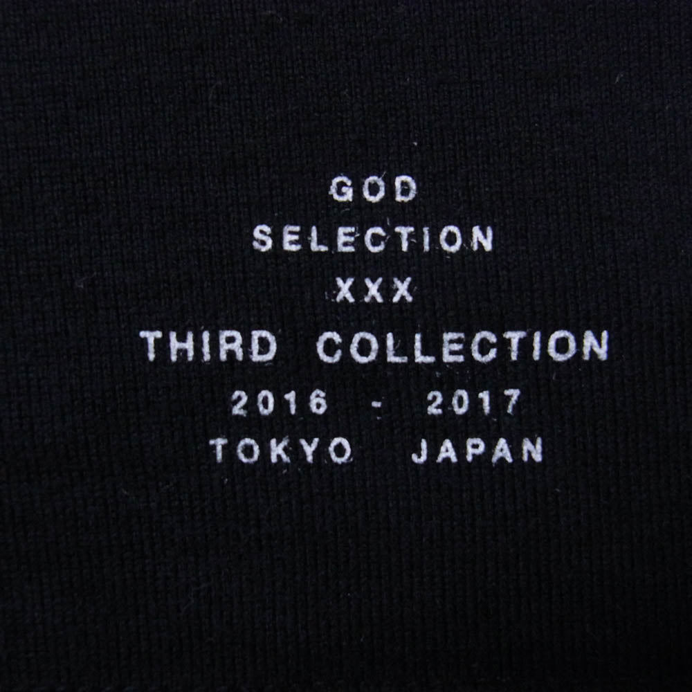 GOD SELECTION XXX ゴッドセレクション photo s/s tee フォトプリント クルーネック 半袖 Tシャツ ブラック系 S【中古】