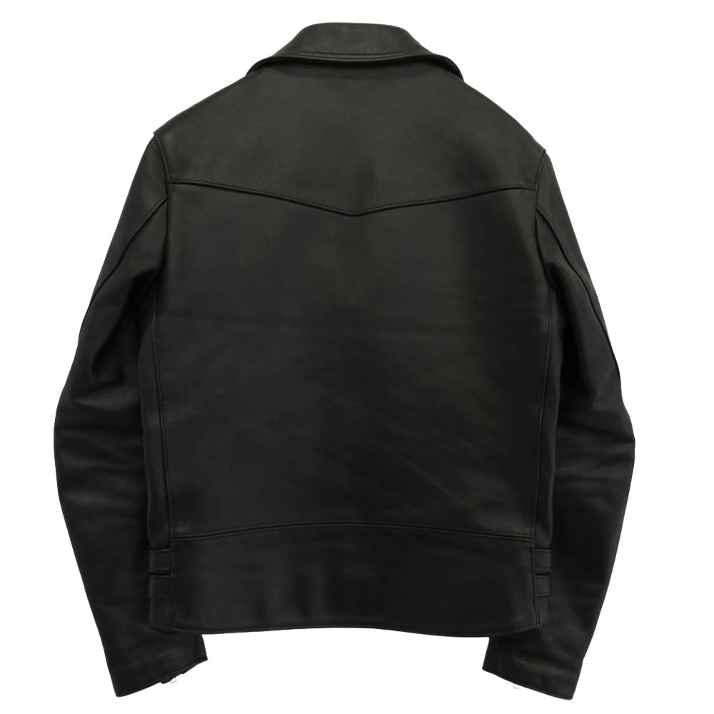 トリプルシックス LJM-1TF ステアハイド タイトフィット サイドベルト ライダースジャケット ブラック系 36【中古】