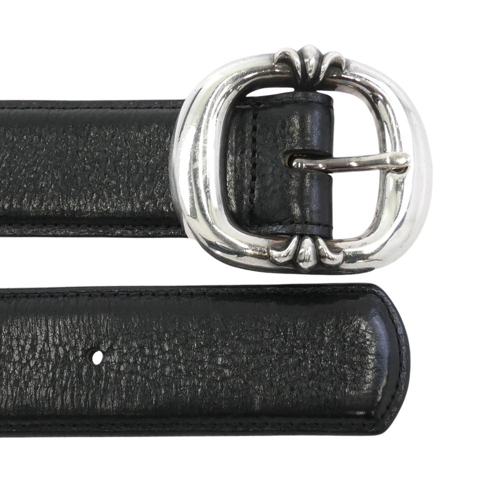 CHROME HEARTS クロムハーツ（原本有） BLT GUNSLINGER ガンスリンガー バックル 1.5 レザー ベルト ブラック系 36【中古】