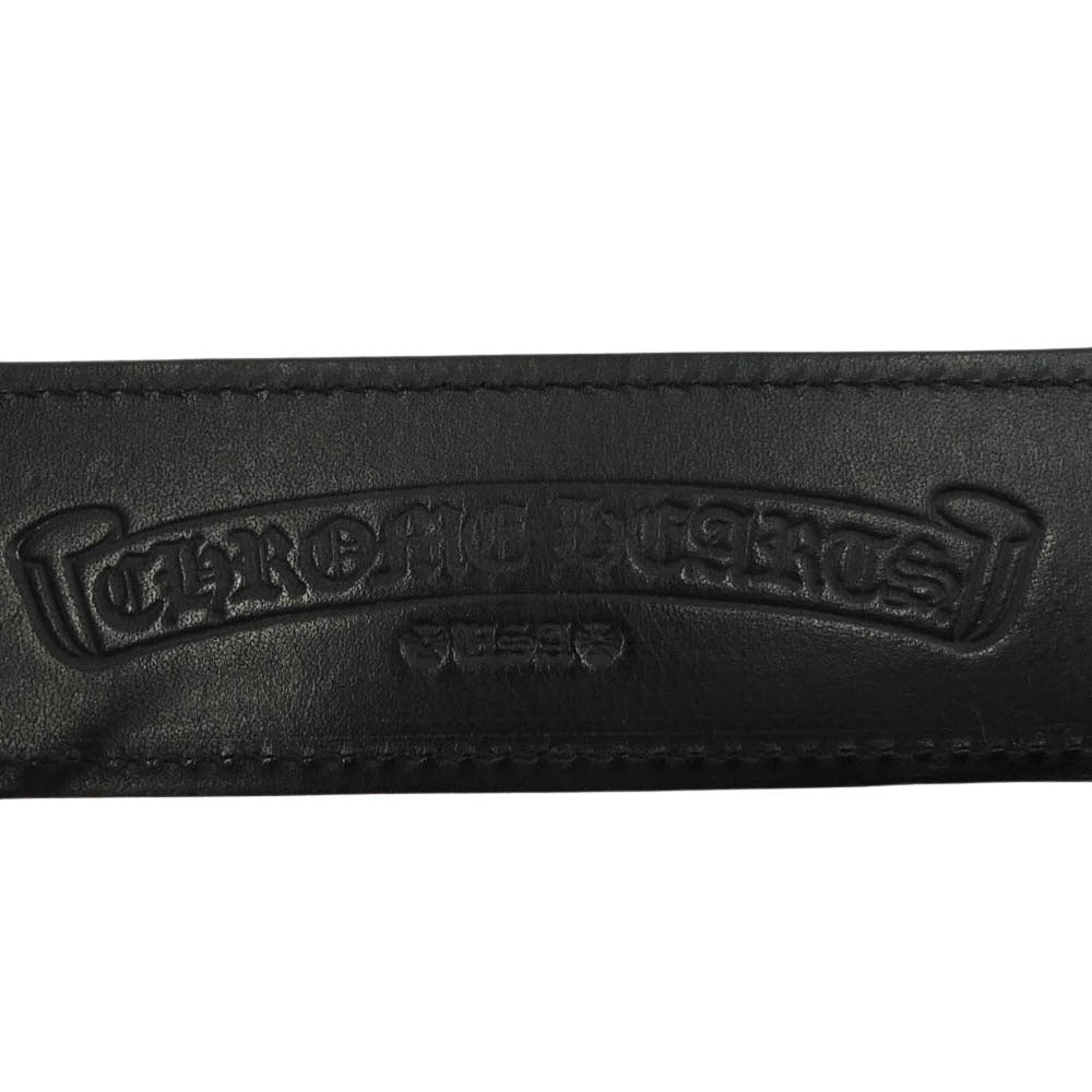 CHROME HEARTS クロムハーツ（原本有） BLT GUNSLINGER ガンスリンガー バックル 1.5 レザー ベルト ブラック系 36【中古】
