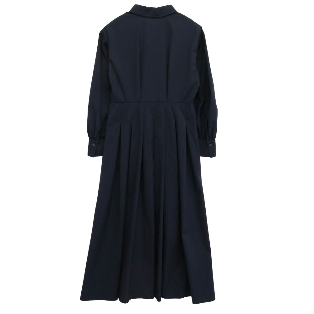 アナイ 102417-14-470-65-380 長袖 シャツ ドレス ワンピース ネイビー系 38【美品】【中古】