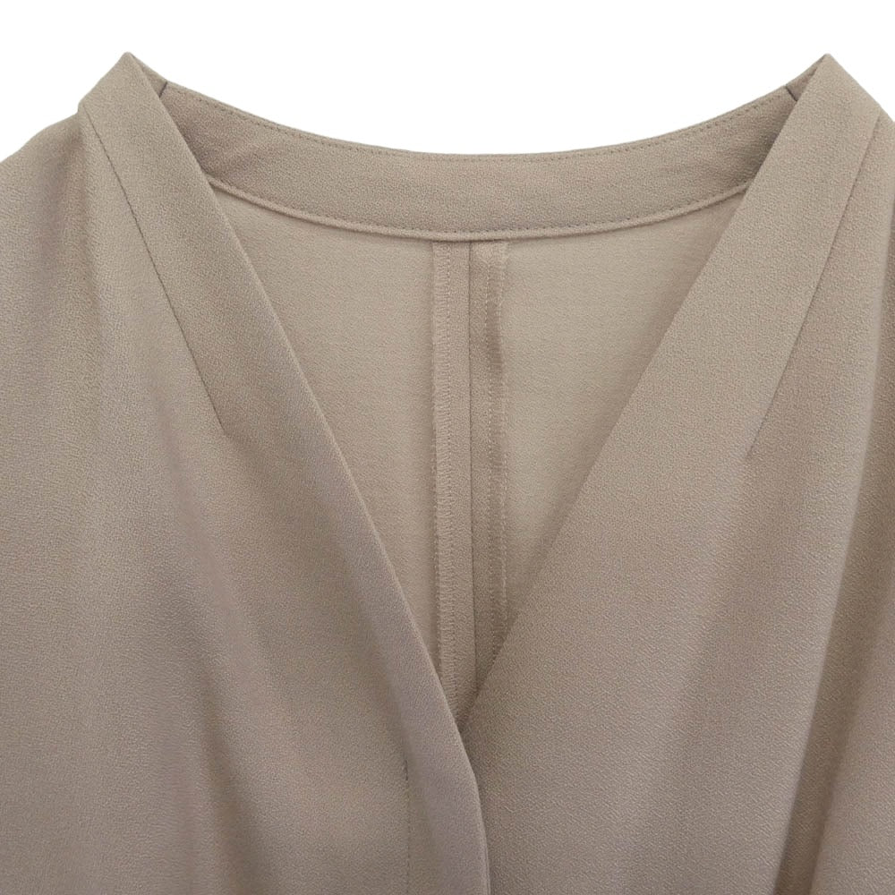 アナイ 102527-14-440-15-380 テンセル ツイル カシュクール ワンピース ドレス ベージュ系 38【中古】