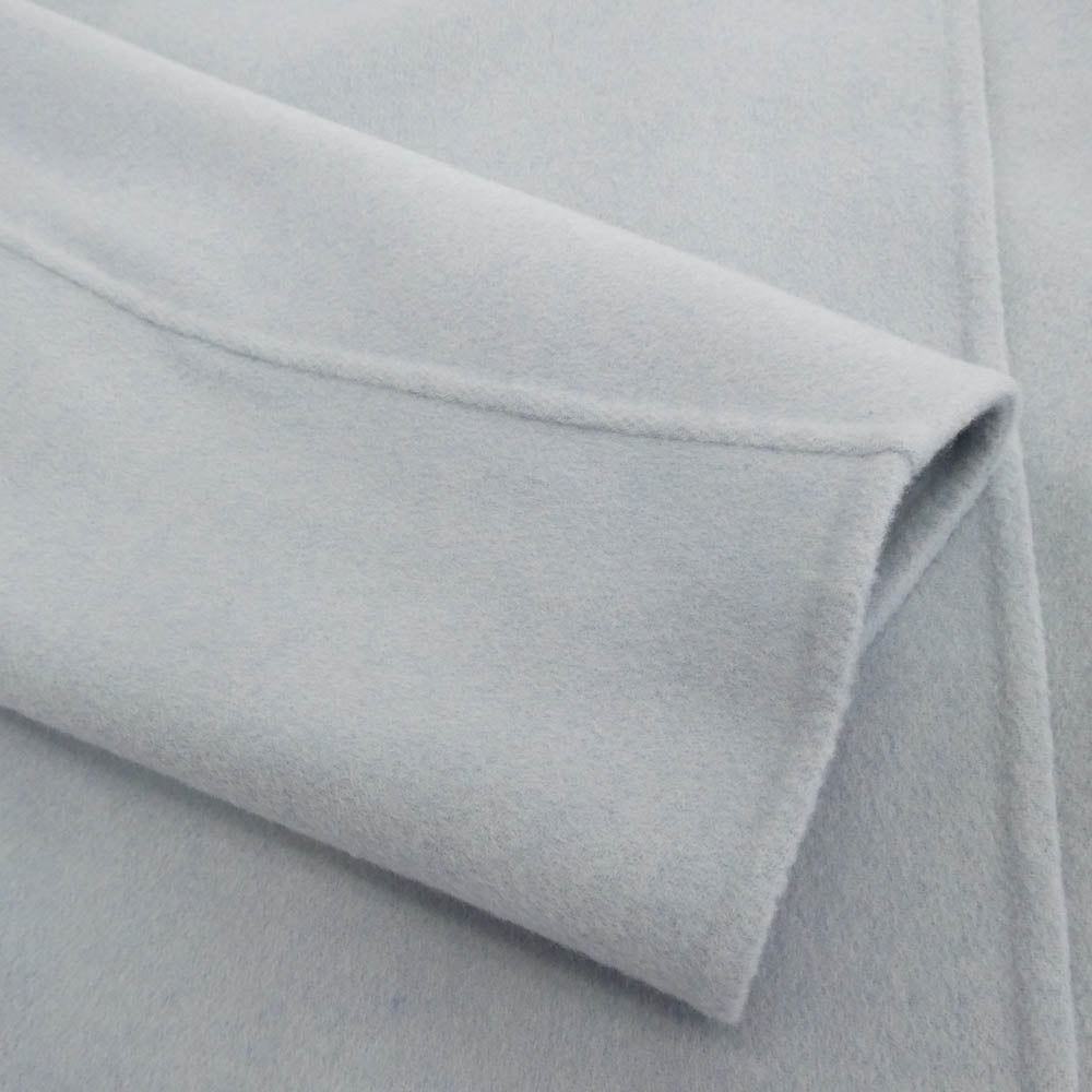 BALLSEY ボールジー 11-08-15-08301HY プレミアムウールリバー ノーカラーコート ライトブルー系 36【美品】【中古】