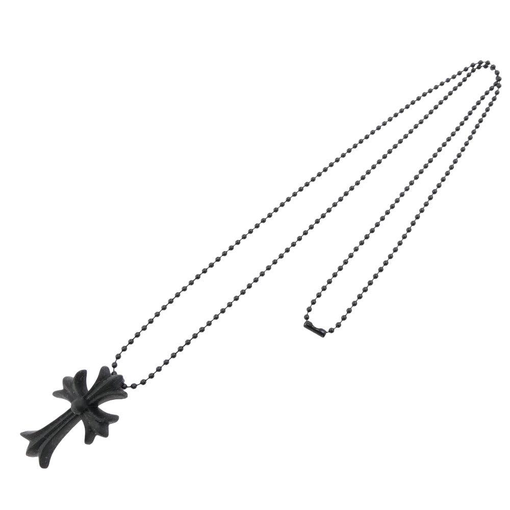 CHROME HEARTS クロムハーツ（原本無） RUBBER CH CRS SML ラバー スモール CH クロス シリコン ネックレス ブラック ブラック系【中古】