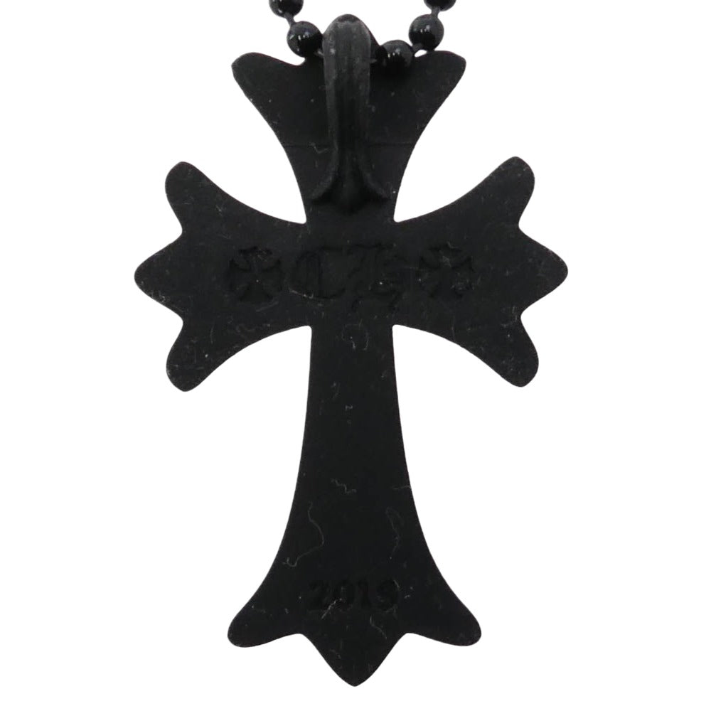 CHROME HEARTS クロムハーツ（原本無） RUBBER CH CRS SML ラバー スモール CH クロス シリコン ネックレス ブラック ブラック系【中古】