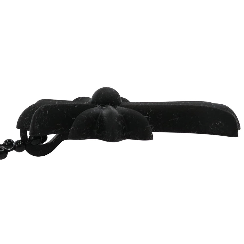 CHROME HEARTS クロムハーツ（原本無） RUBBER CH CRS SML ラバー スモール CH クロス シリコン ネックレス ブラック ブラック系【中古】
