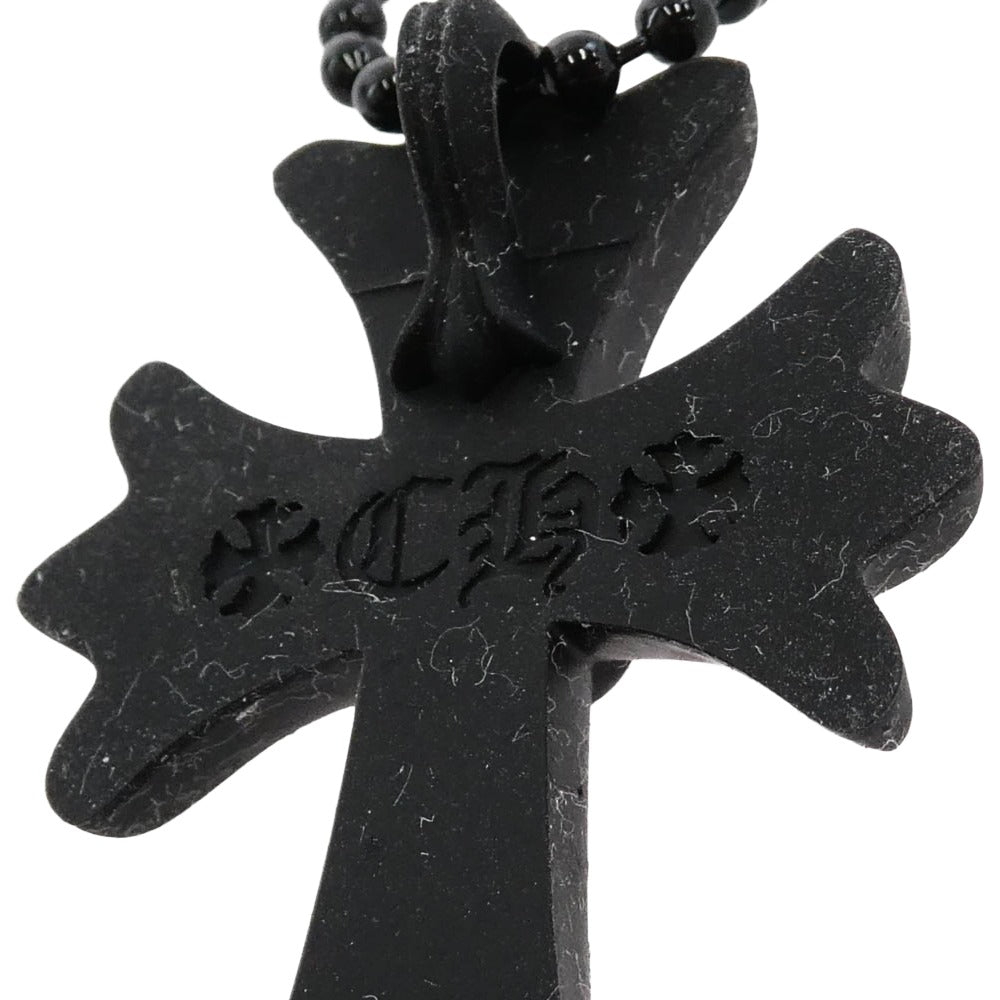 CHROME HEARTS クロムハーツ（原本無） RUBBER CH CRS SML ラバー スモール CH クロス シリコン ネックレス ブラック ブラック系【中古】