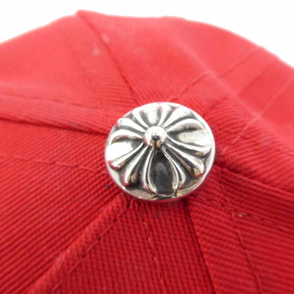 CHROME HEARTS クロムハーツ（原本無） CH HAT CH刺繍 ベースボール キャップ 帽子 レッド系 イエロー系【中古】
