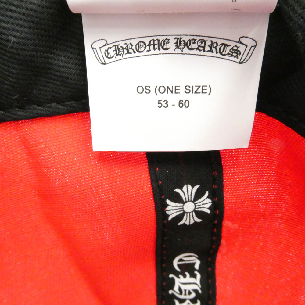 CHROME HEARTS クロムハーツ（原本無） CH HAT CH刺繍 ベースボール キャップ 帽子 レッド系 イエロー系【中古】