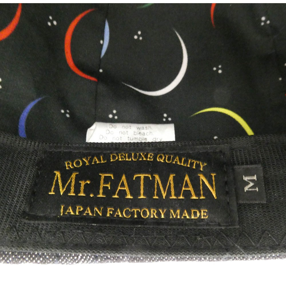 ミスターファットマン ブラックデニム キャスケット 帽子 インディゴブルー系 M【中古】