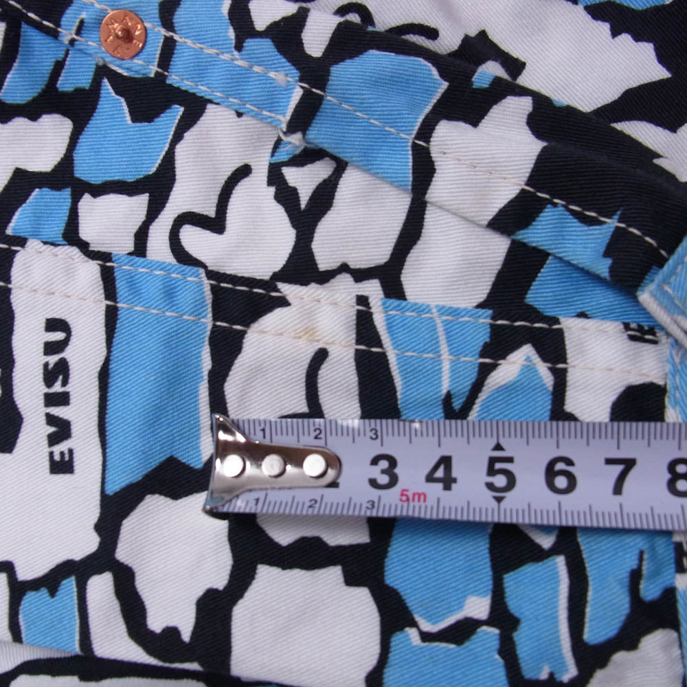 EVISU エヴィス 総柄 1st Type ジャケット ライトブルー系 40【中古】