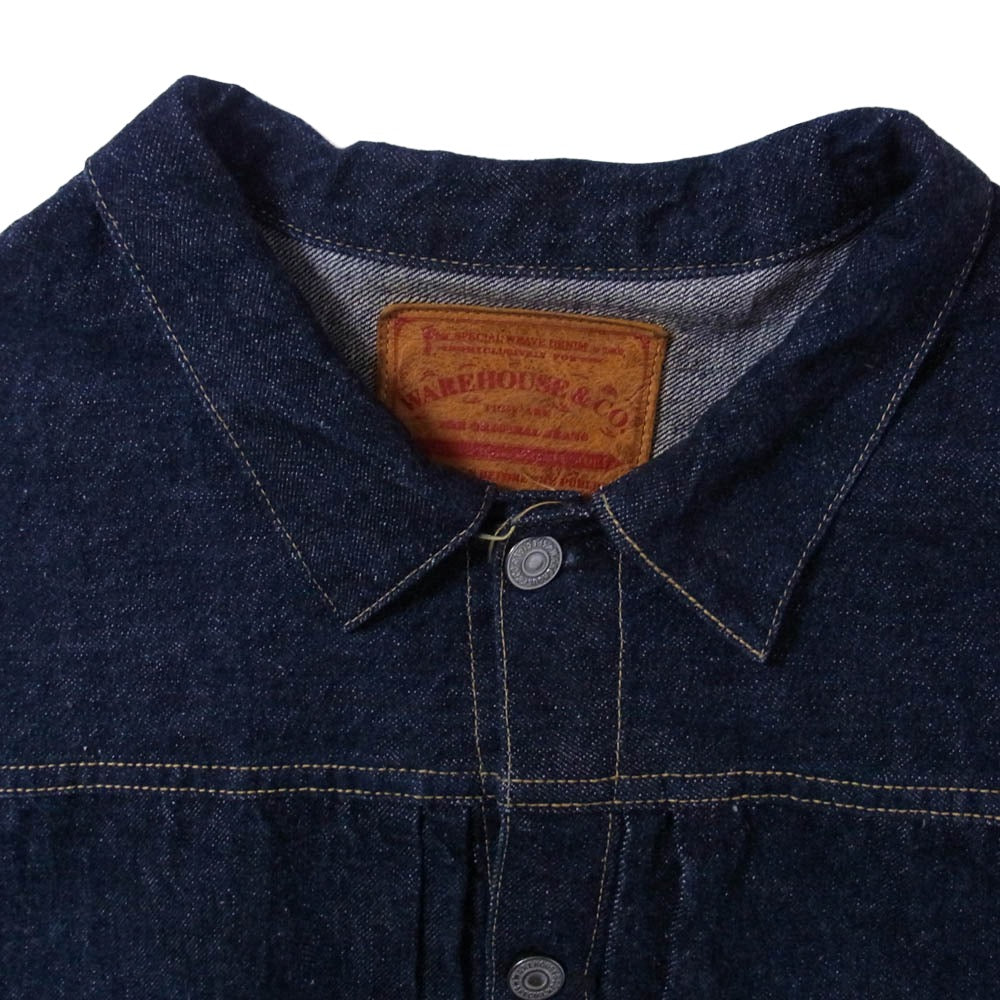 WAREHOUSE ウエアハウス Lot 2000XX 1947 MODEL DEAD STOCK BLUE T-BACK Tバック デニム ジャケット インディゴブルー系 46【中古】