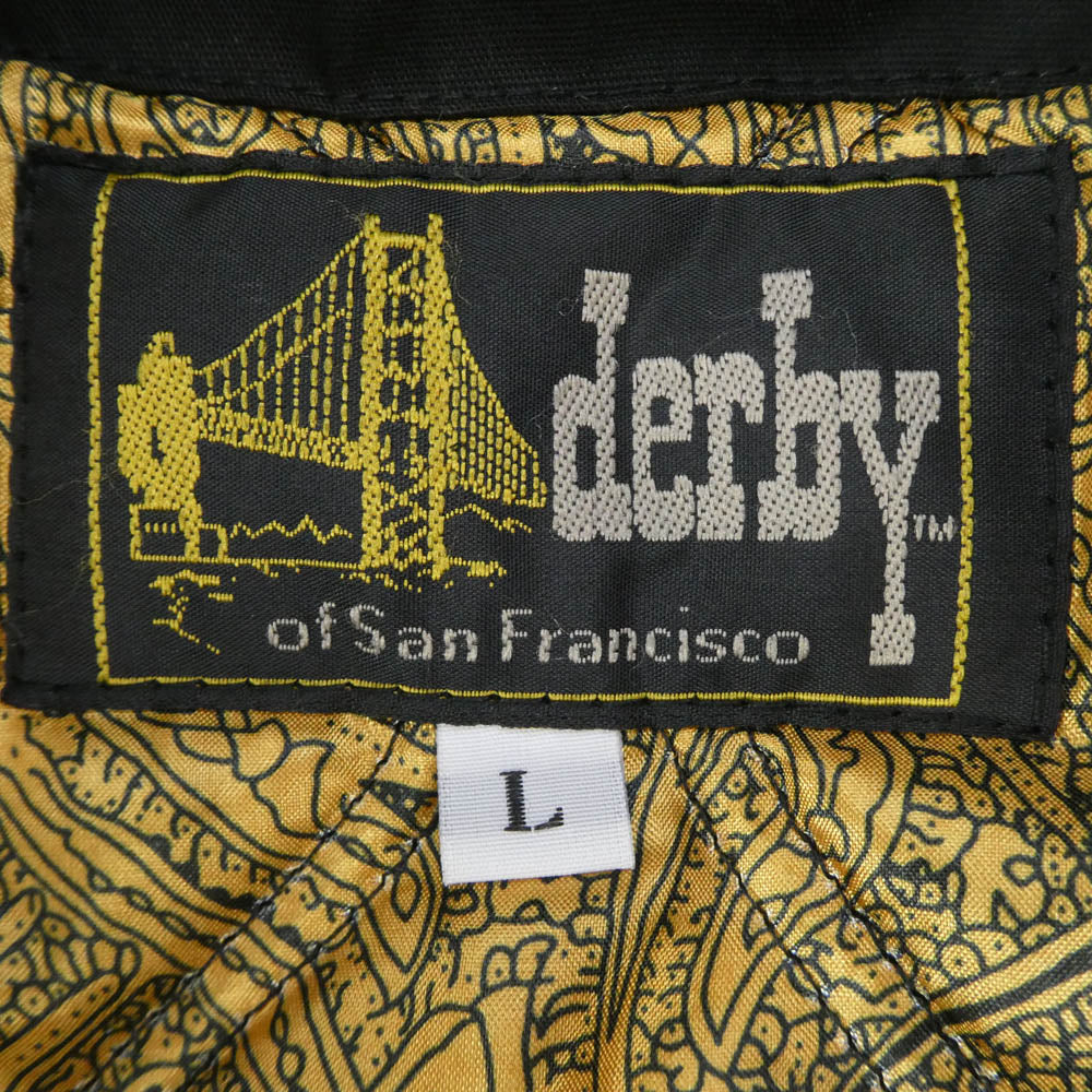 ダービーオブサンフランシスコ CLASSIC DERBY JACKET クラシック ダービージャケット ブラック系 L【美品】【中古】