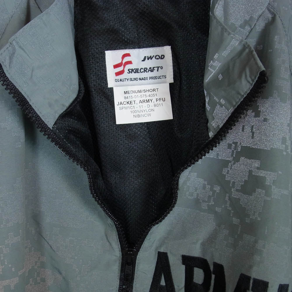 ヴィンテージ US Army ユーエスアーミー IPFU トレーニング ナイロン ジャケット グレー系 M【中古】