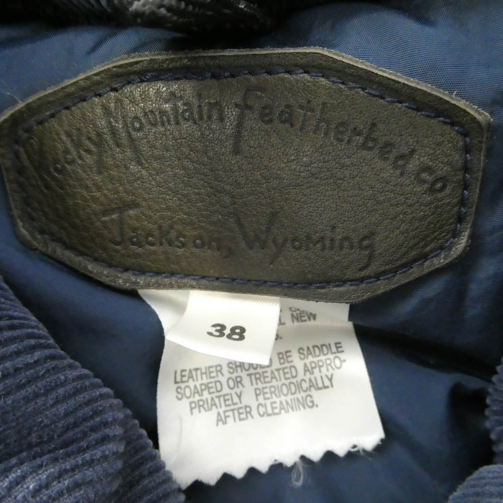 HYSTERIC GLAMOUR ヒステリックグラマー 0253AV01 スタッヅ デニム ダウン ベスト インディゴブルー系 38【中古】