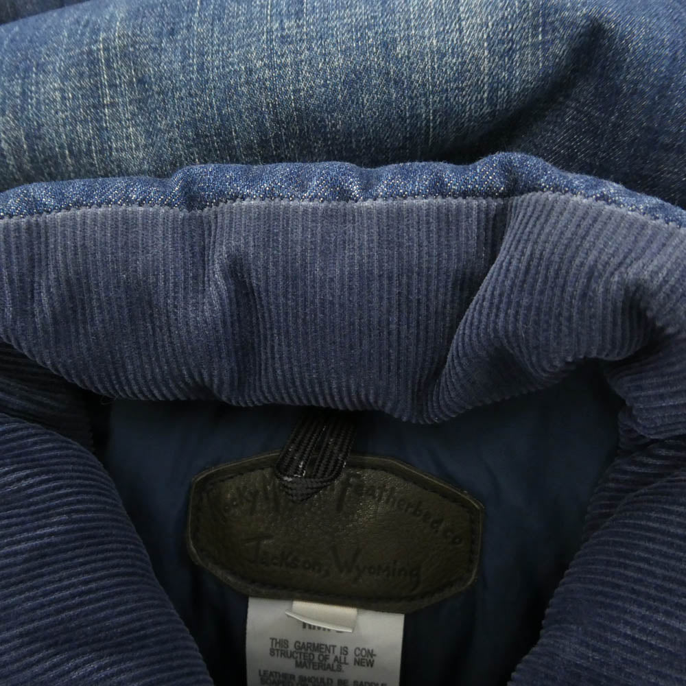 HYSTERIC GLAMOUR ヒステリックグラマー 0253AV01 スタッヅ デニム ダウン ベスト インディゴブルー系 38【中古】