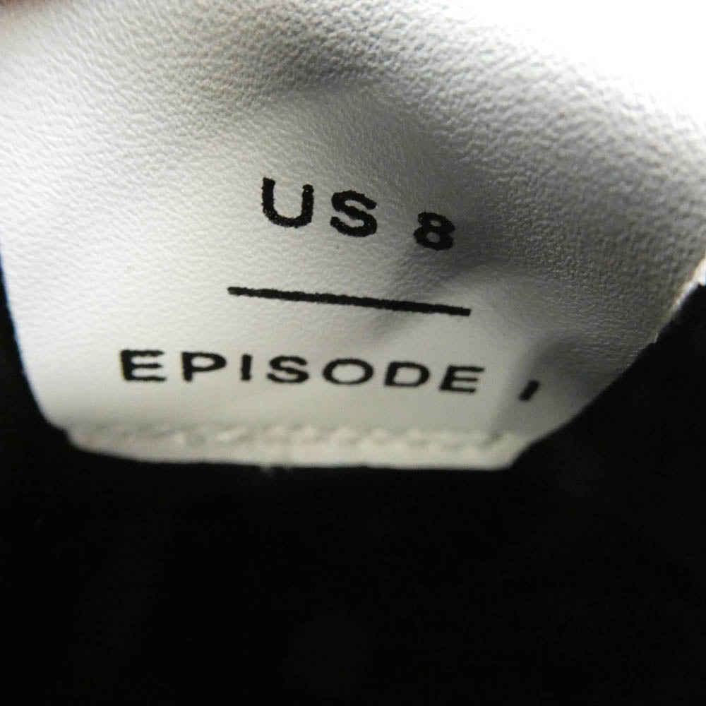 NUMBER(N)INE ナンバーナイン SW1805 10022 × STAR WALK スターウォーク EPISODE 1 レザー ローカット スニーカー ブラック系 US8【極上美品】【中古】