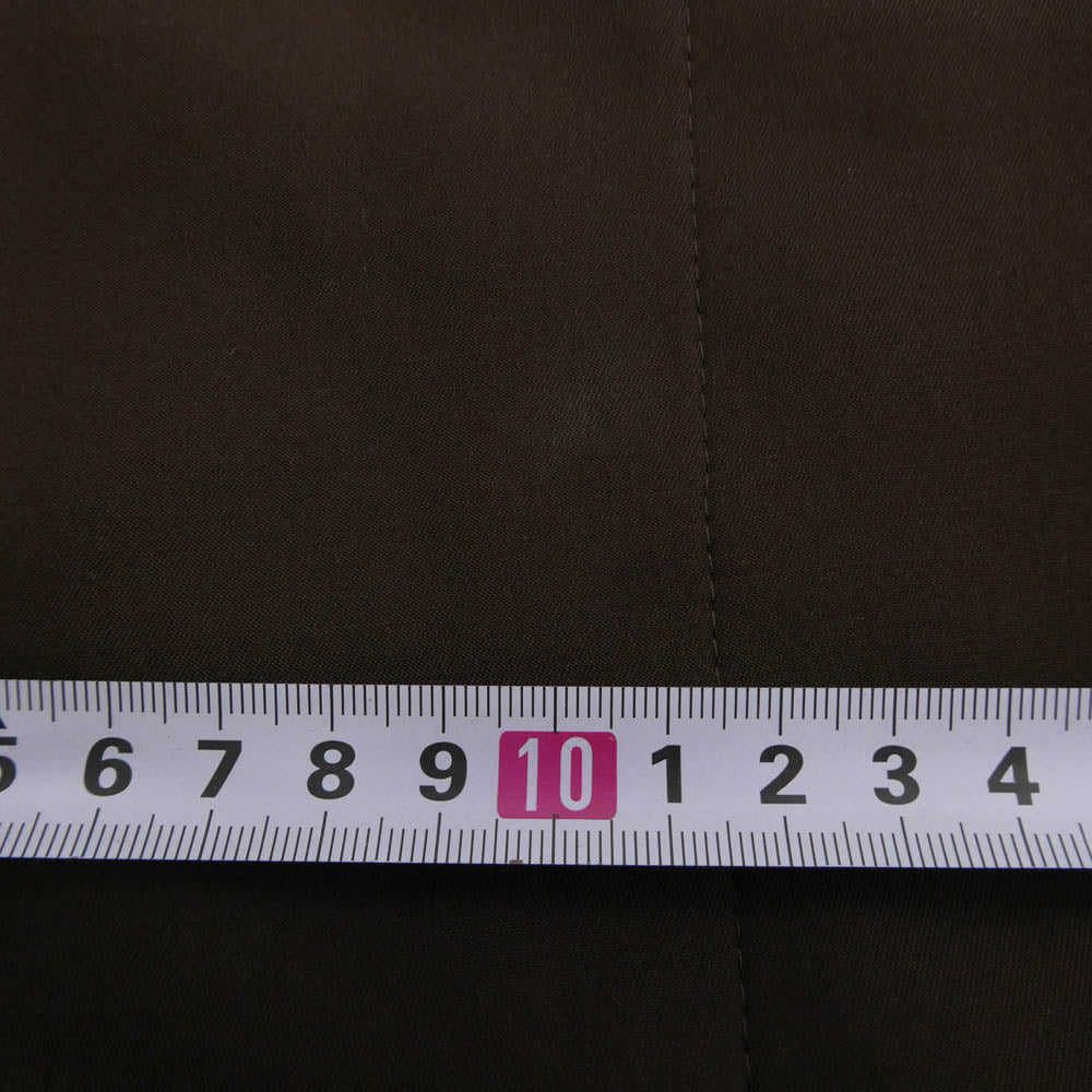 LEONARD レオナール FASHION ファッション 総柄ライナー付き ベルテッド スタンドカラー コート ブラウン系 9R【中古】