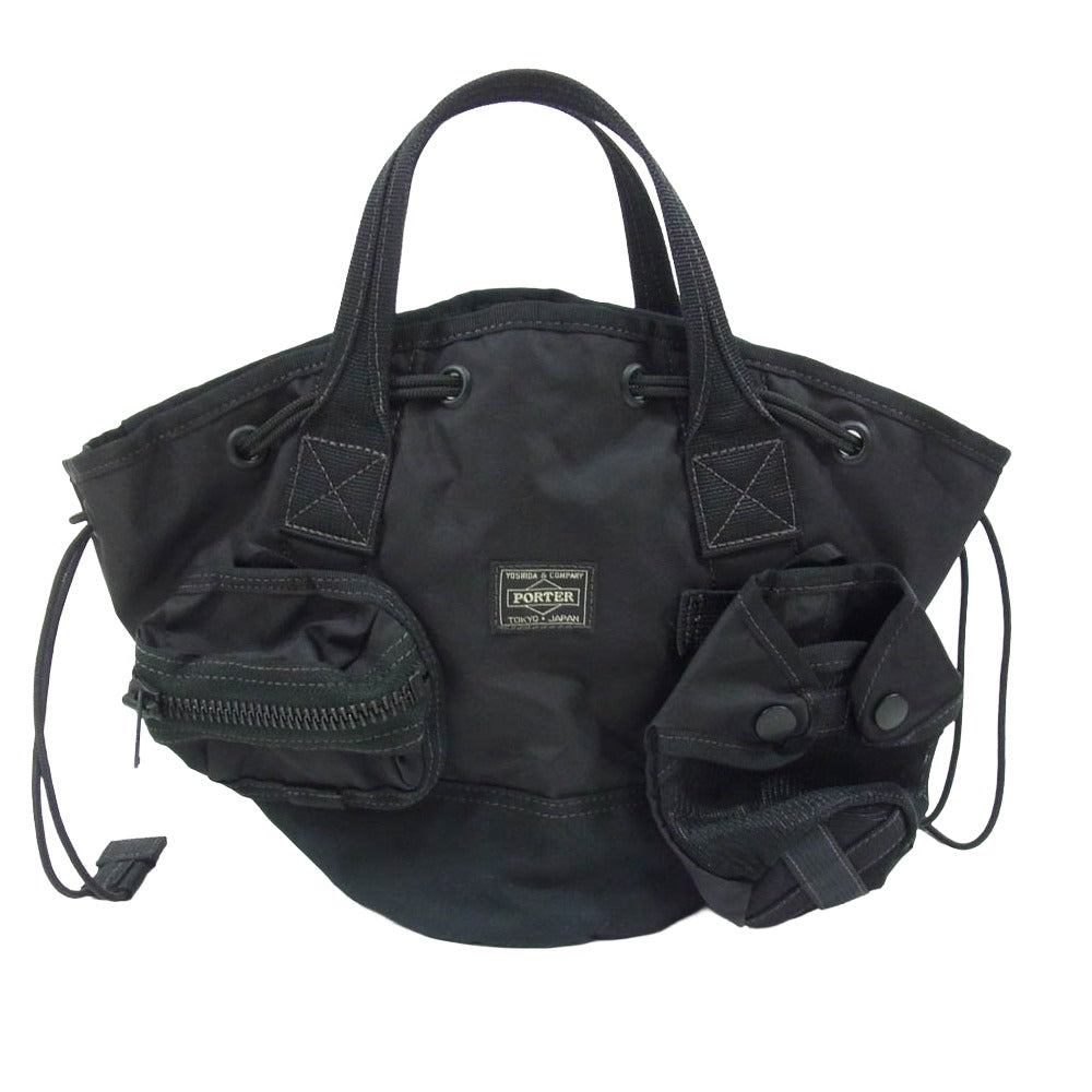 PORTER ポーター 502-05960 ALL SCARF TOTE with POUCHES オール スカーフ トート ポーチ トートバッグ バッグ ブラック系【中古】