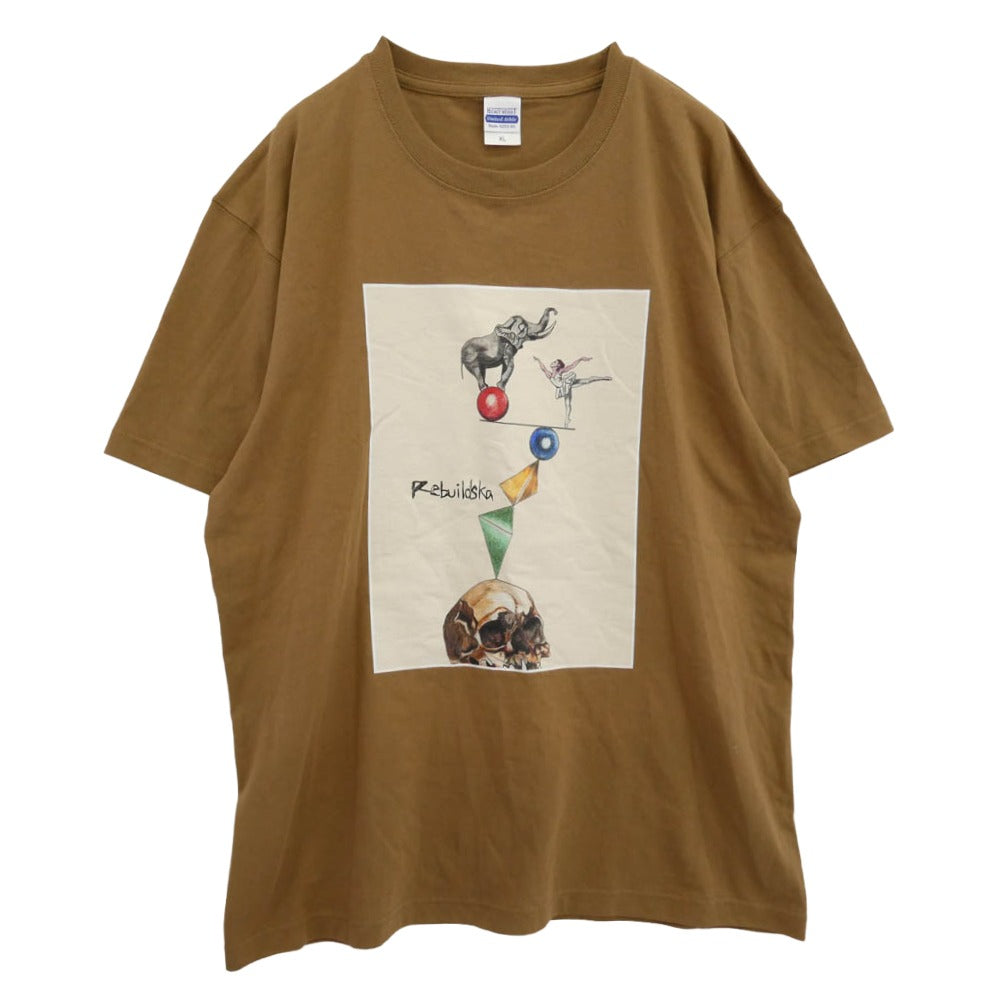 ゼア Rebuildska T-Shirt リビルドースカ Tシャツ 照井利幸 ライトブラウン系 XL【中古】