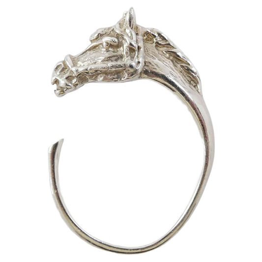 オールドジョー HARDY HORSE RING ホース モチーフ シルバー リング シルバー系 17号【中古】