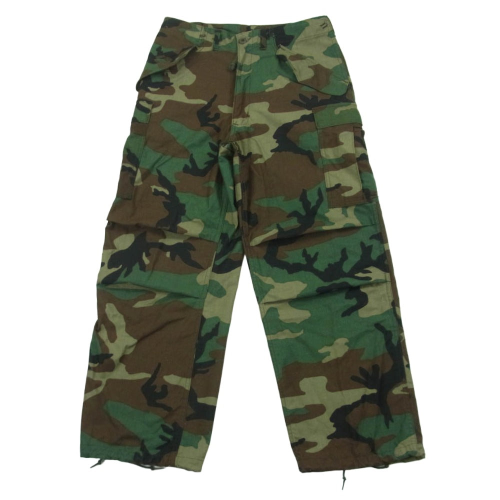 米軍 DLA100-87-C-0356 US ARMY 米軍 M-65 TROUSERS ウッドランドカモ 迷彩 トラウザーズ カーゴ パンツ グリーン系 ブラウン系 ブラック系 S【中古】
