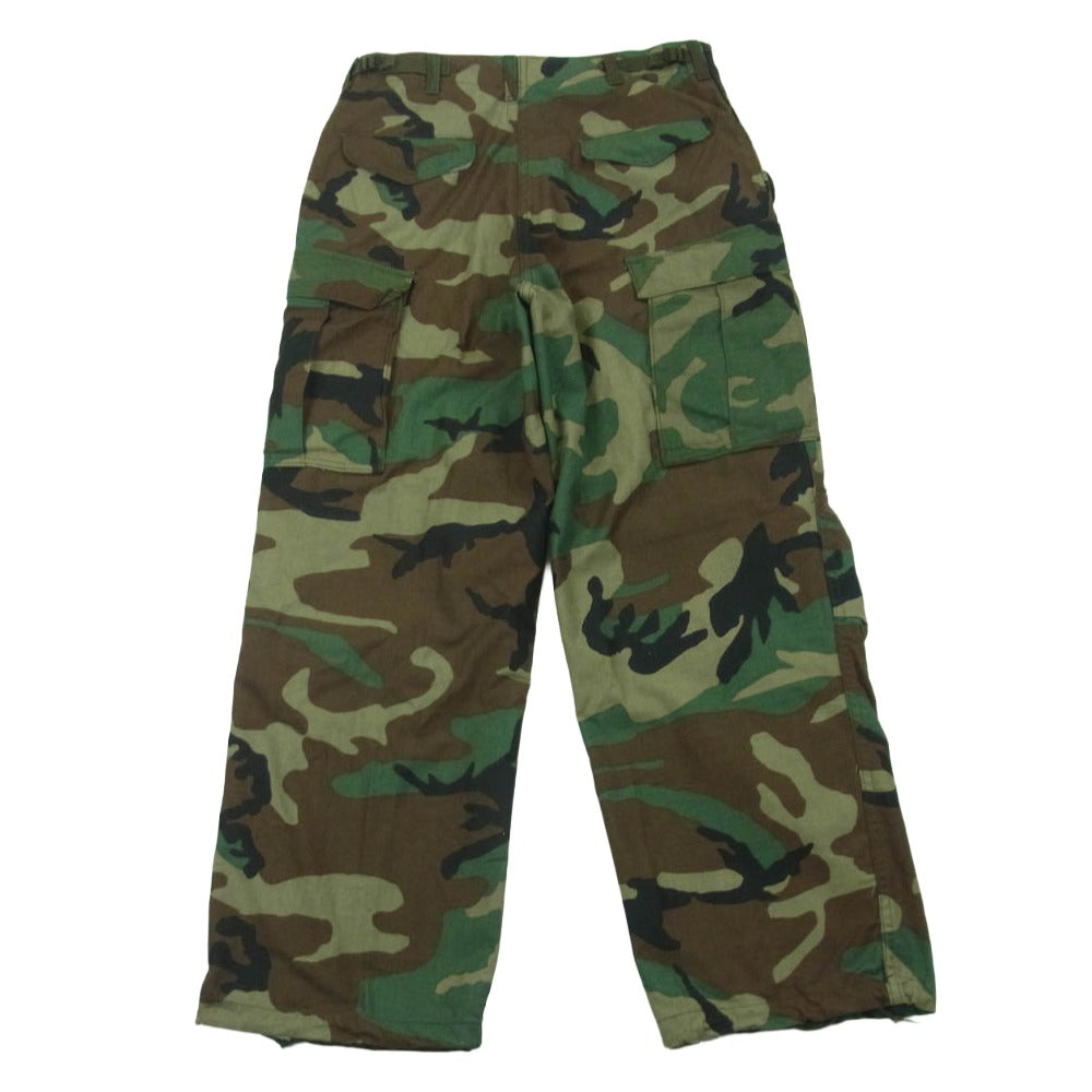 米軍 DLA100-87-C-0356 US ARMY 米軍 M-65 TROUSERS ウッドランドカモ 迷彩 トラウザーズ カーゴ パンツ グリーン系 ブラウン系 ブラック系 S【中古】