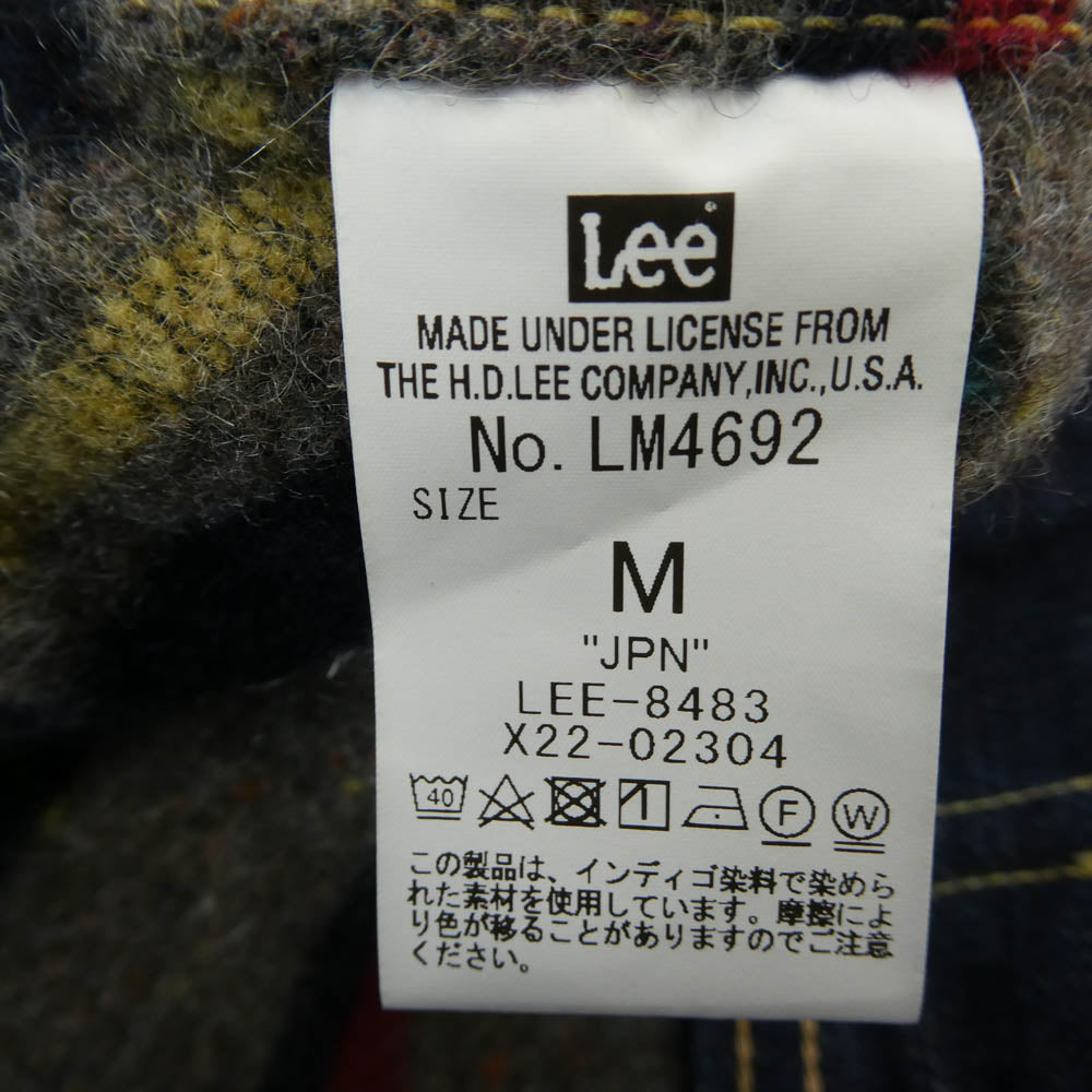 Lee リー LM4692 SUPER SIZED STORM RIDER スーパー サイズド ストームライダー ジャケット インディゴブルー系 ブラウン系 M【中古】