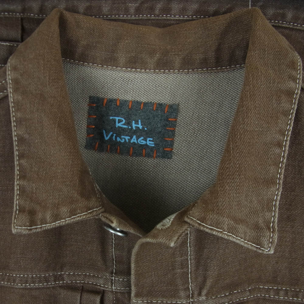 Ron Herman ロンハーマン vintage ヴィンテージ デニム ベスト 日本製 ブラウン系 S【中古】